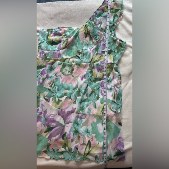 Floral One-Shoulder Dress 2/3X - Picture 9 of 14